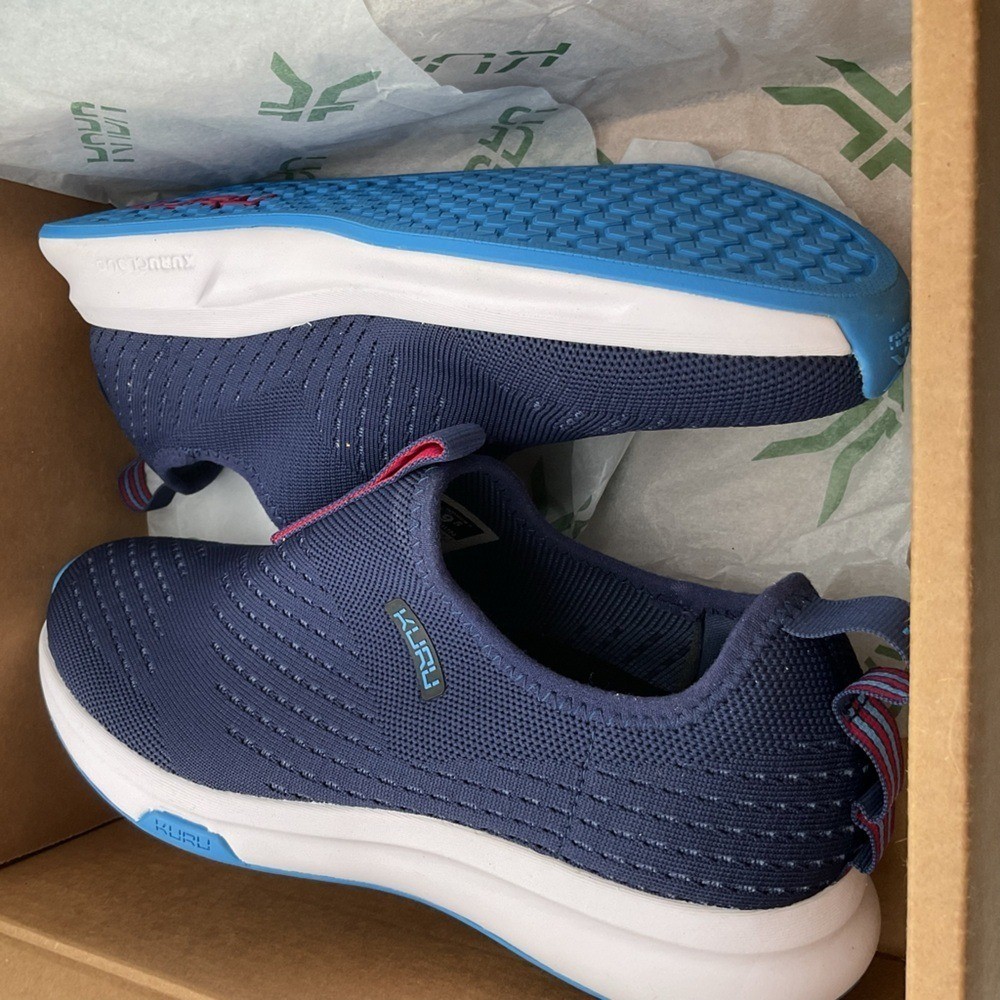 KURU Atom Slip On Deep Blue Comfort Sneakers size 9.5