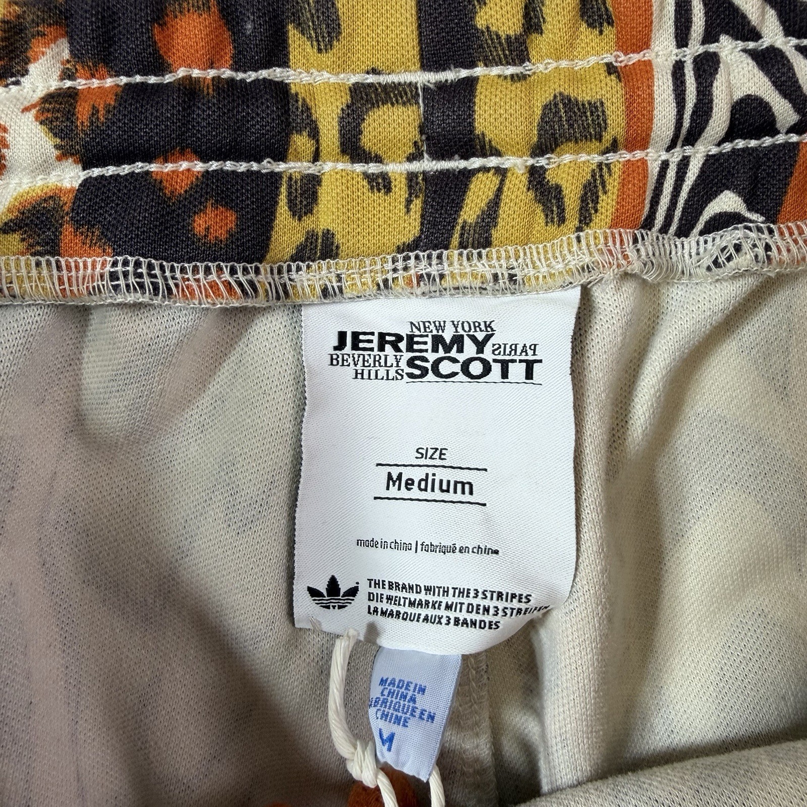 Adidas Jeremy Scott JS Leopard FB TP Animal Track Pants O21153 Size Medium New