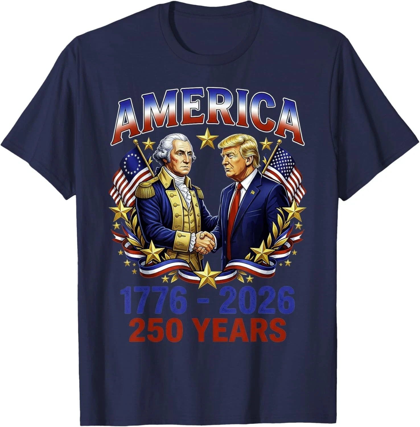 America 250 Trump Washington T-Shirt
