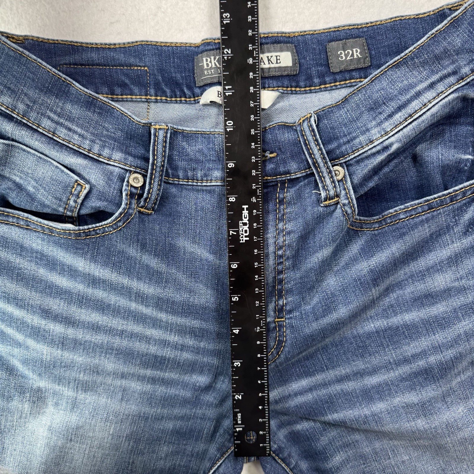 BKE Jake Bootcut Jeans Mens 32R Medium Wash Stretch Denim