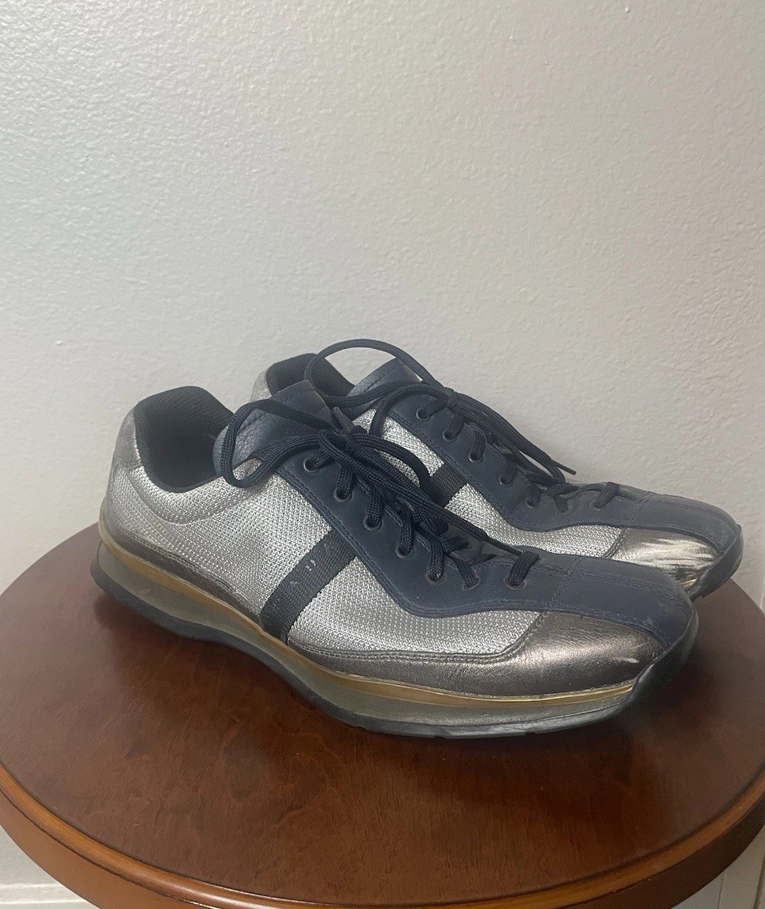 Authentic Vintage PRADA Sport Tech Sneakers Shoes Men’s Size 11. Made In Italy