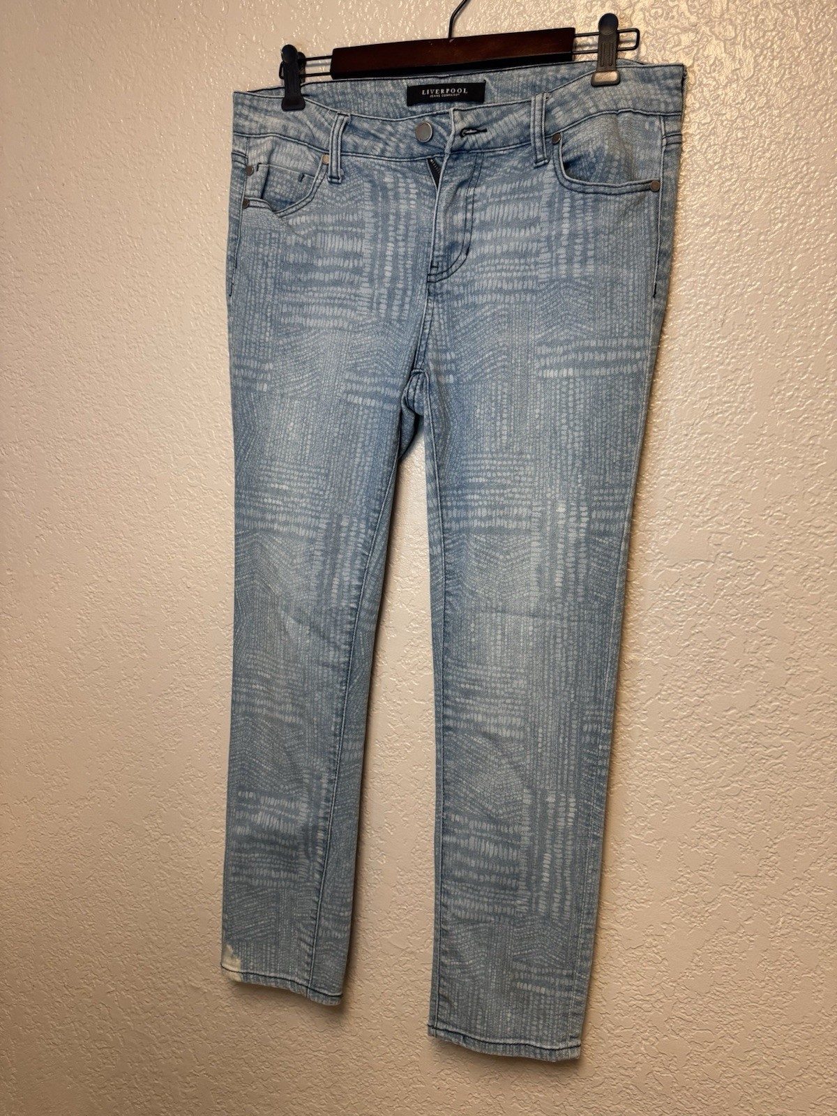 Liverpool Jeans Company Women’s Light Wash Blue Skinny Denim Jeans 5-Pocket