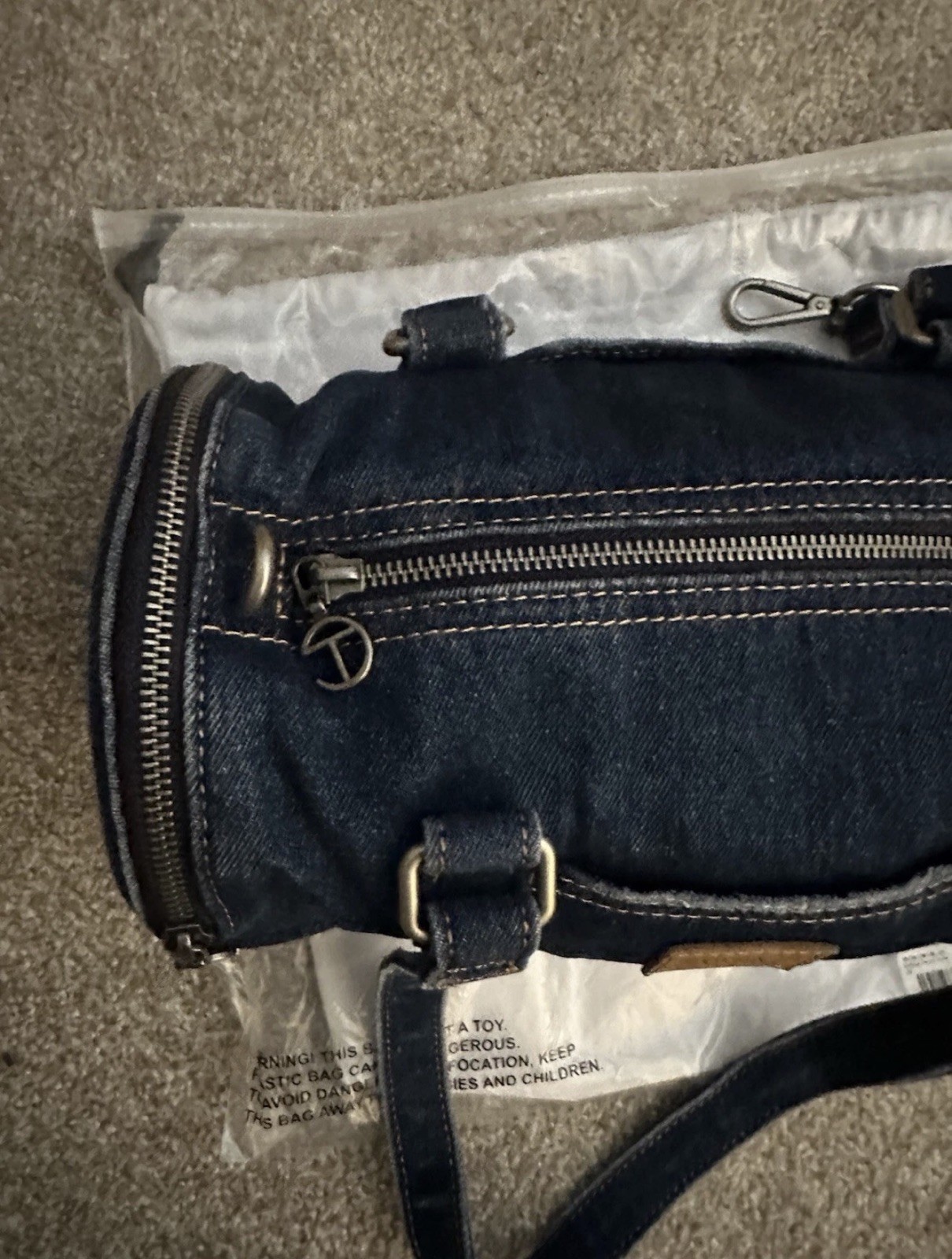 Telfar Medium Denim Duffel