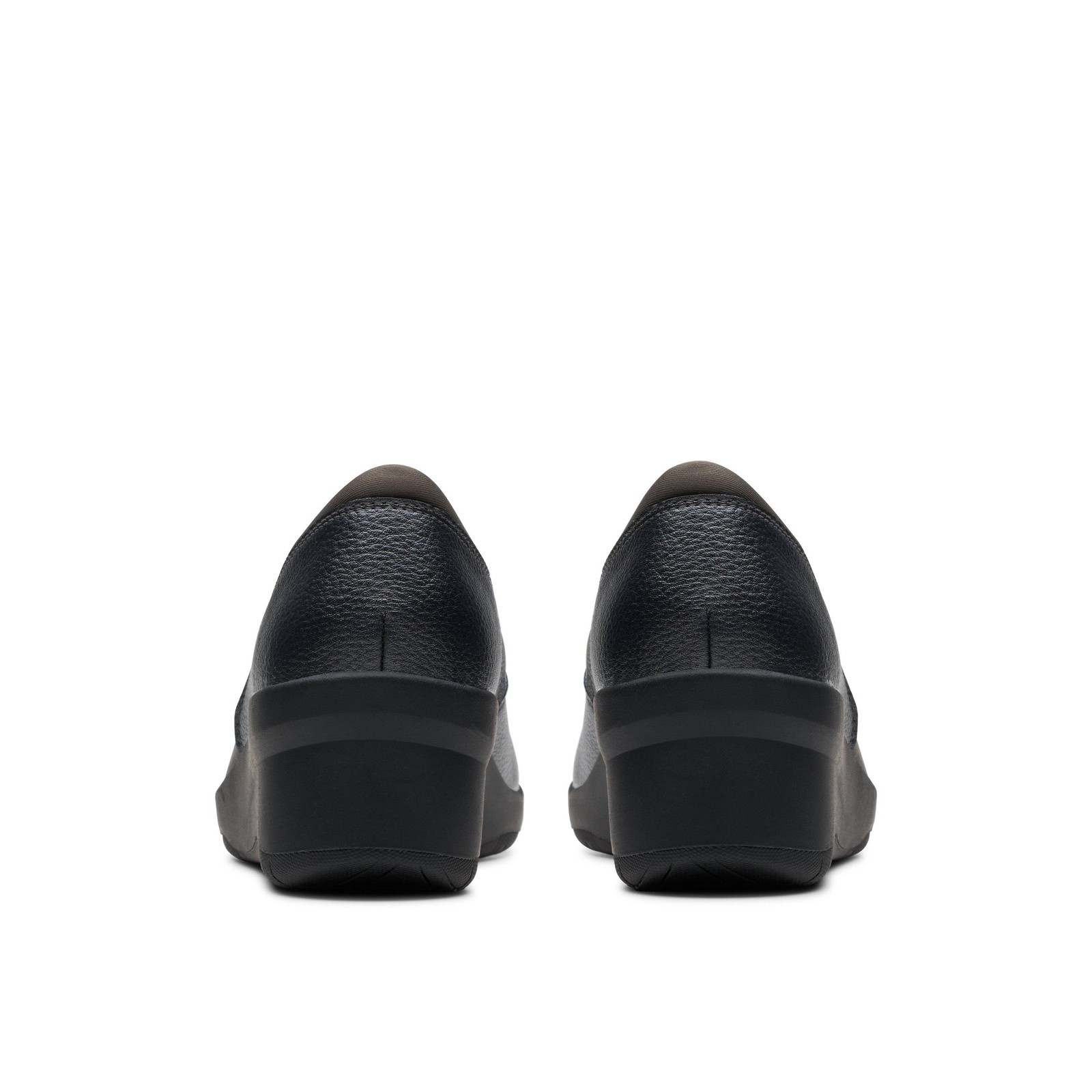 Clarks Womens Suttyn Walk Grey Leather Casual Shoes