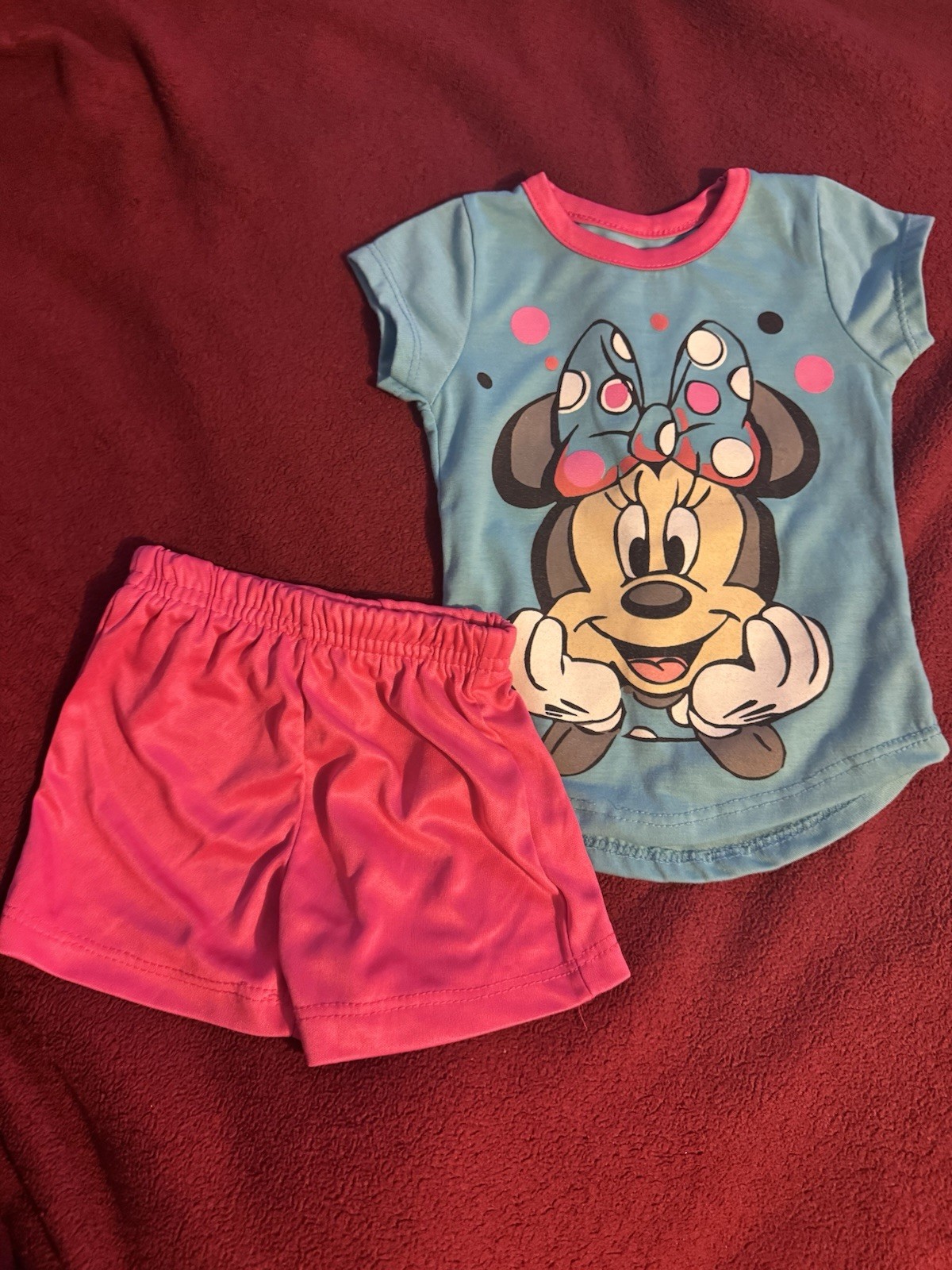 Disney Junior Minnie Mouse Two Piece Matching Set 12months New Without Tag