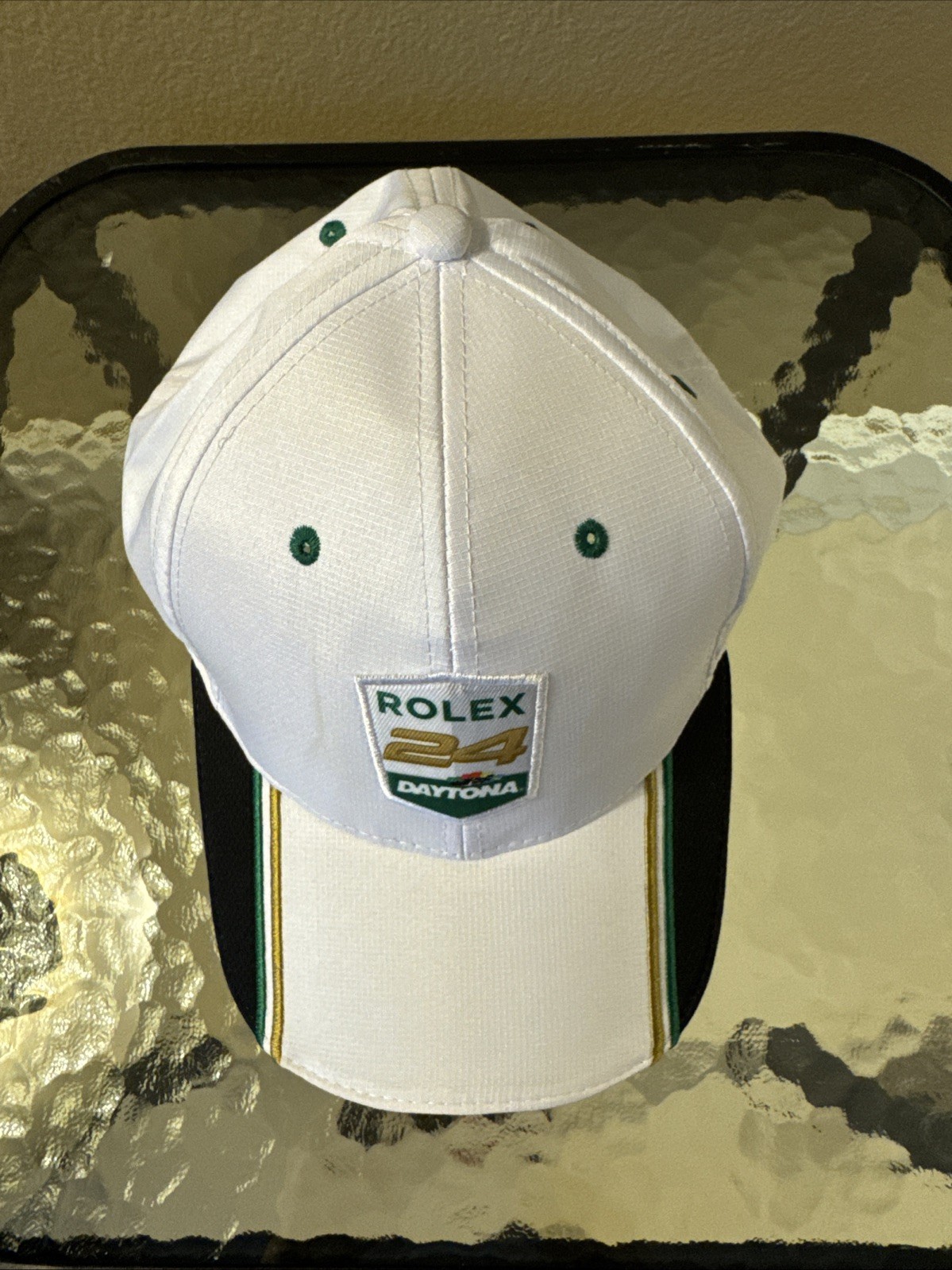 Rolex 24 At Daytona white adjustable baseball cap Promo Hat From Speedway 1