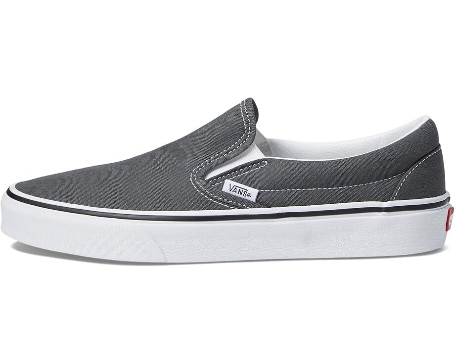 New in Box Vans Classic Slip-On Canvas Sneakers Charcoal, Fast Shipping
