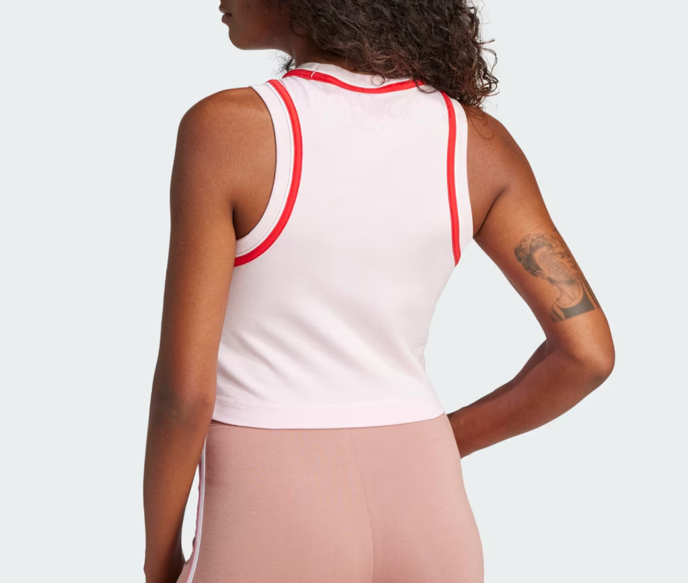 adidas Sportswear Essential Crop Top Women Lifestyle Casual Tank AsiaFit JD5554