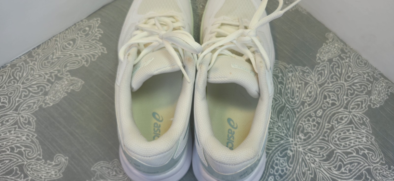Asics Womens Gel Dedicate 6 1042A235 White Running Shoes Sneakers Size 6W