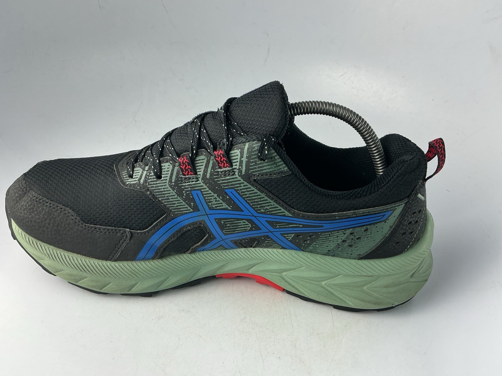 Asics Gel-Venture 9 Running Shoes Black/ Blue Sage Green Men’s Sz 9.5 Extra Wide