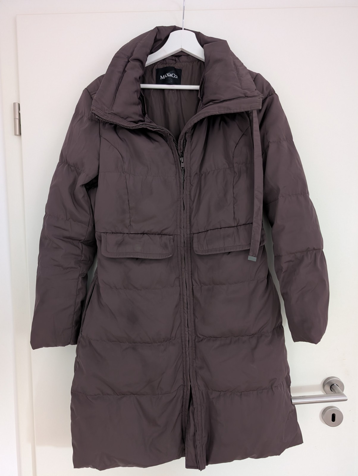 Max & Co. Down Jacket in Plum Plum Size 38