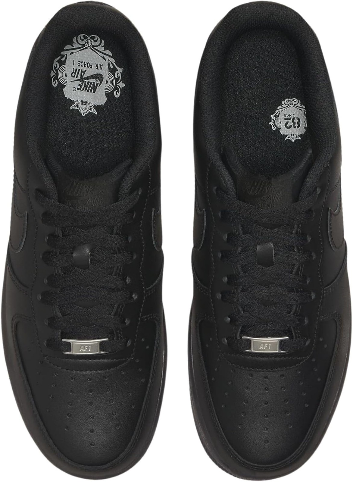 Nike Men’s Air Force 1 ’07 Sneaker – Black/Black/Black – 10