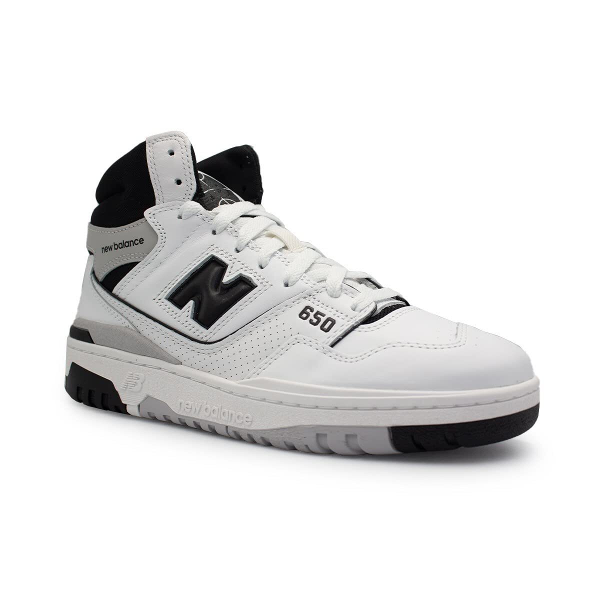 New Balance Men 650R Lifestyle Sneaker White Black BB650RCE
