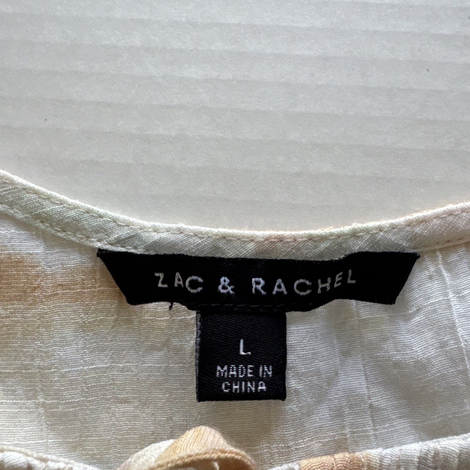 Zac & Rachel Women’s Square Neck w/ Crochet Lace Trim and Gathered Fabric Detail