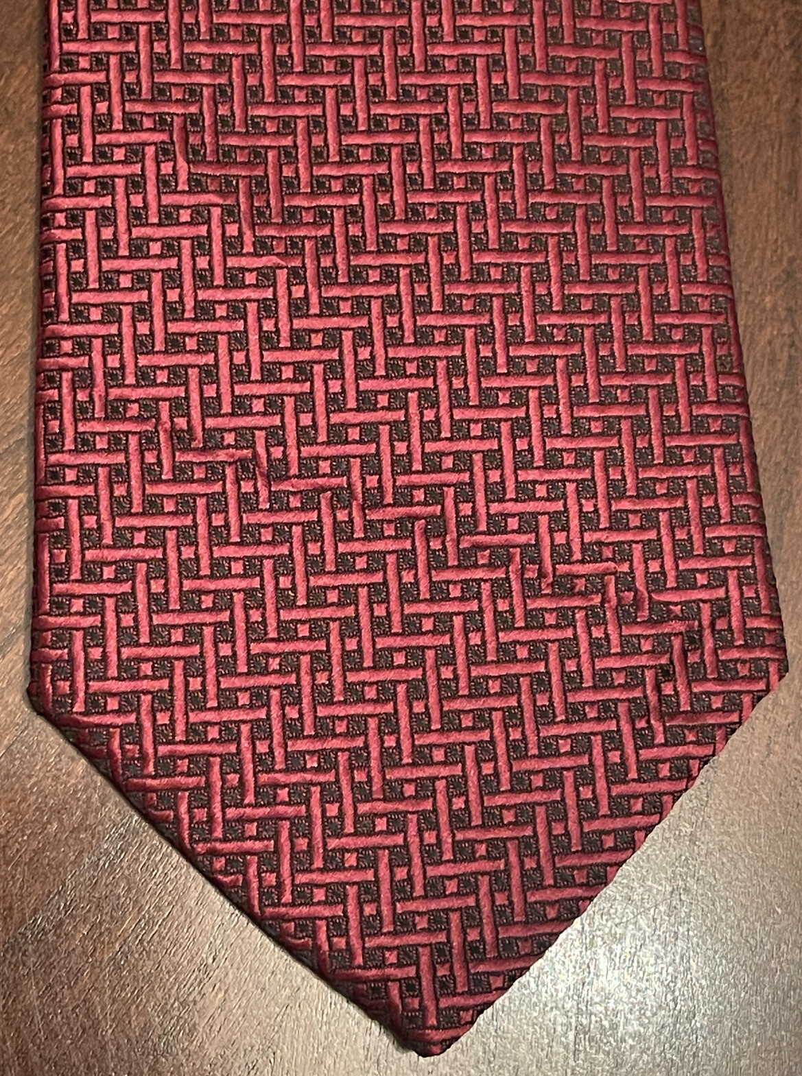 Weishang Red Black Hand Made 100% Silk Men’s Neck Tie Made In China