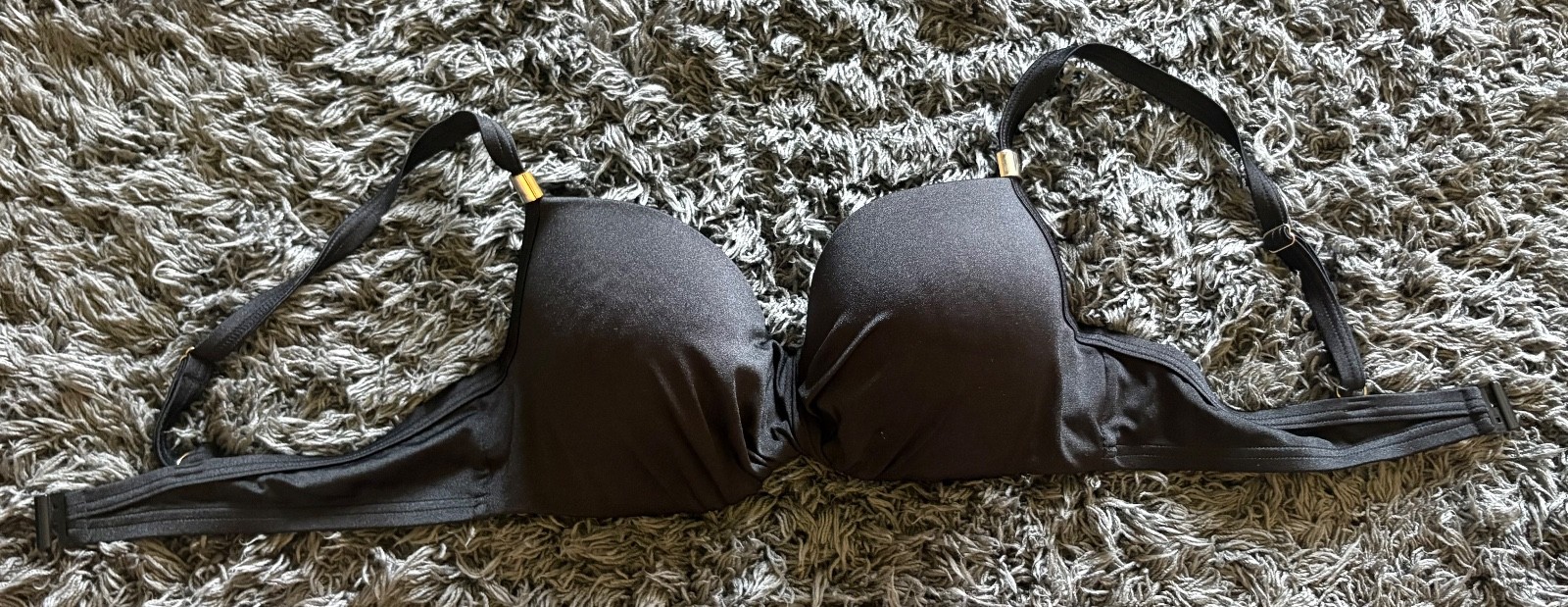 Debenhams Black Padded Bikini Top 36C Worn – Excellent Condition