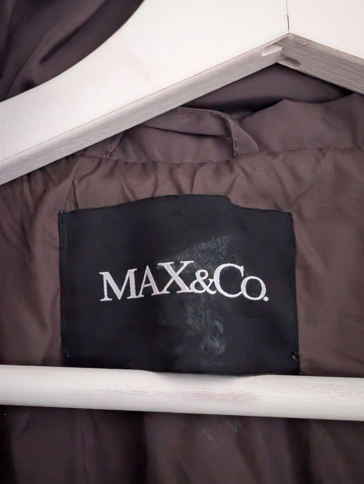 Max & Co. Down Jacket in Plum Plum Size 38