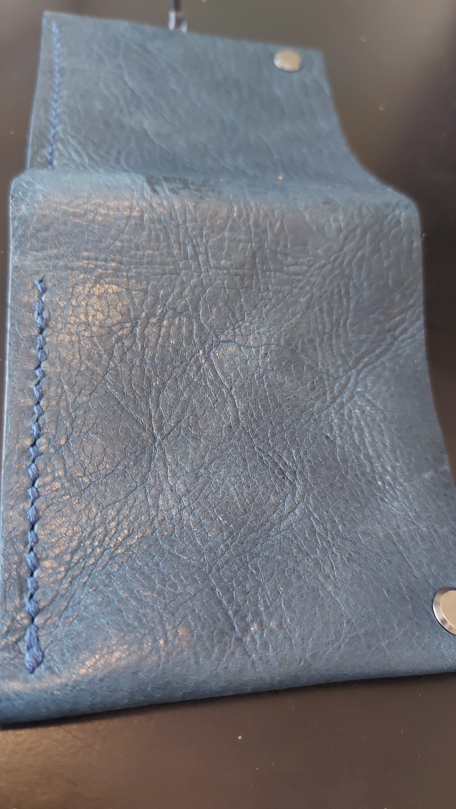 unique design unisex wallet all leather and handmade in USA usid card and bills