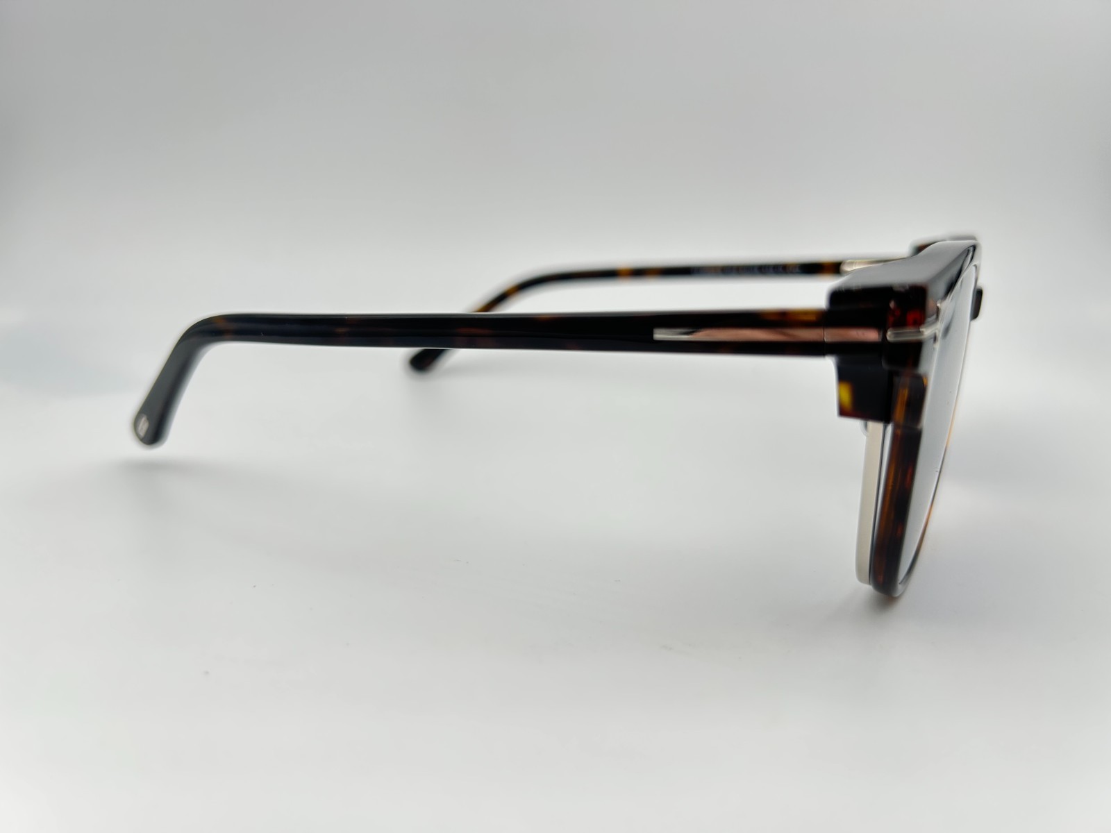 Tom Ford Sunglasses TF5683-B 052 Havana Gold Gray 54 18 145 Clip on Blue light