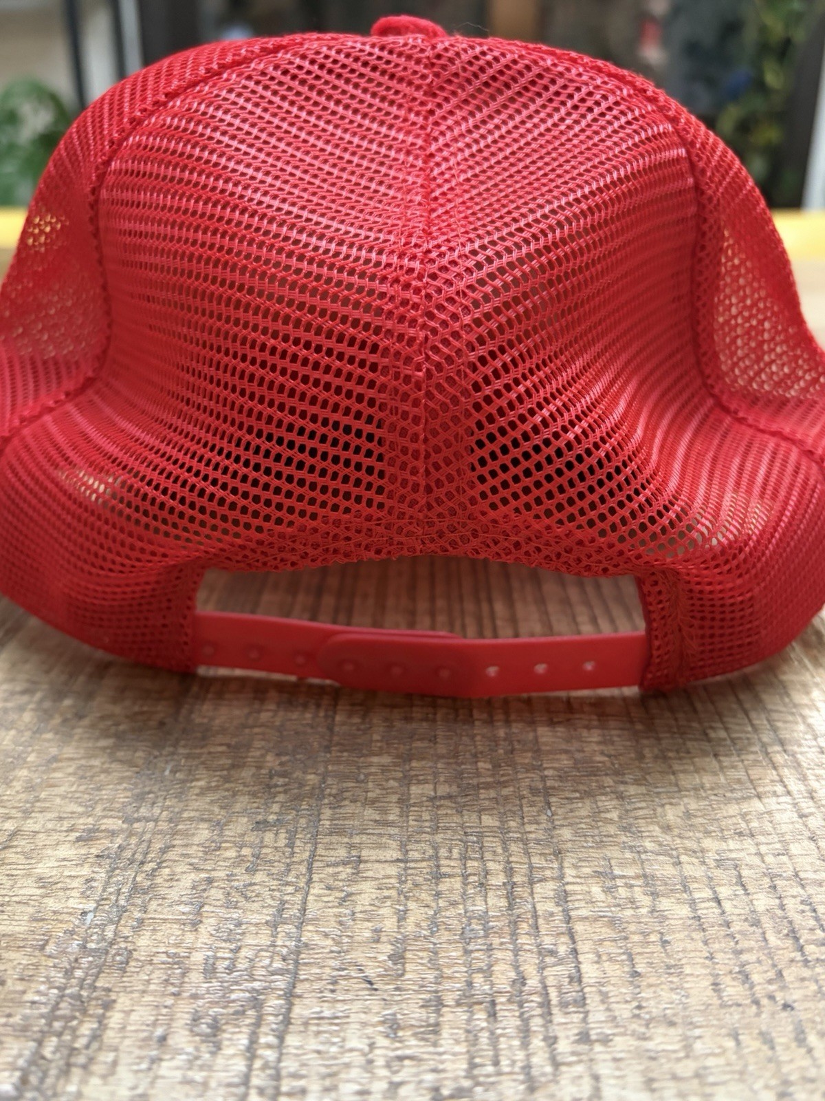 Vintage Red Knox Lumber Trucker Hat One Size Adjustable Mesh Back Unisex