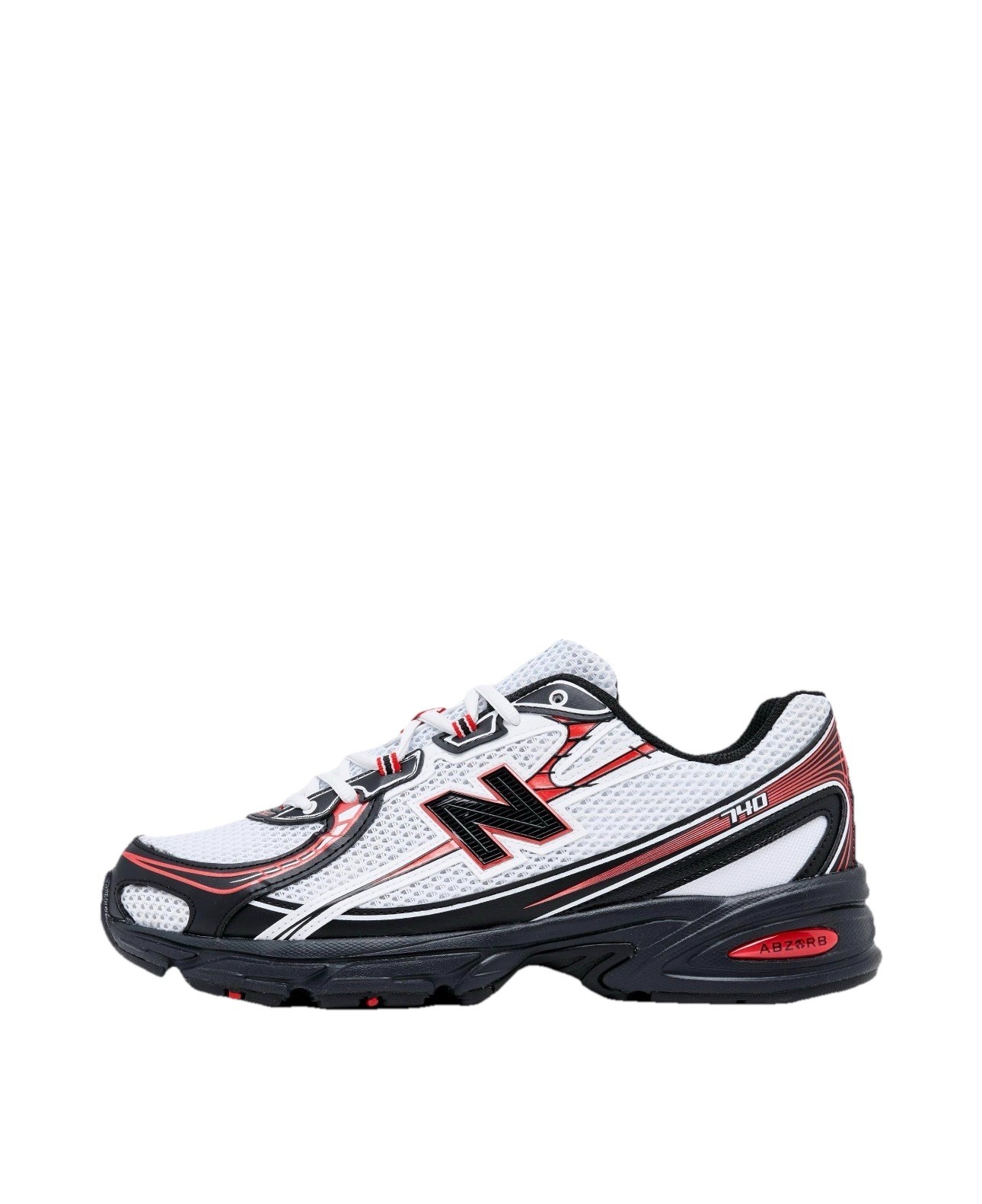 Size 13 – New Balance 740 White Red Black Men’s Casual Running Shoes
