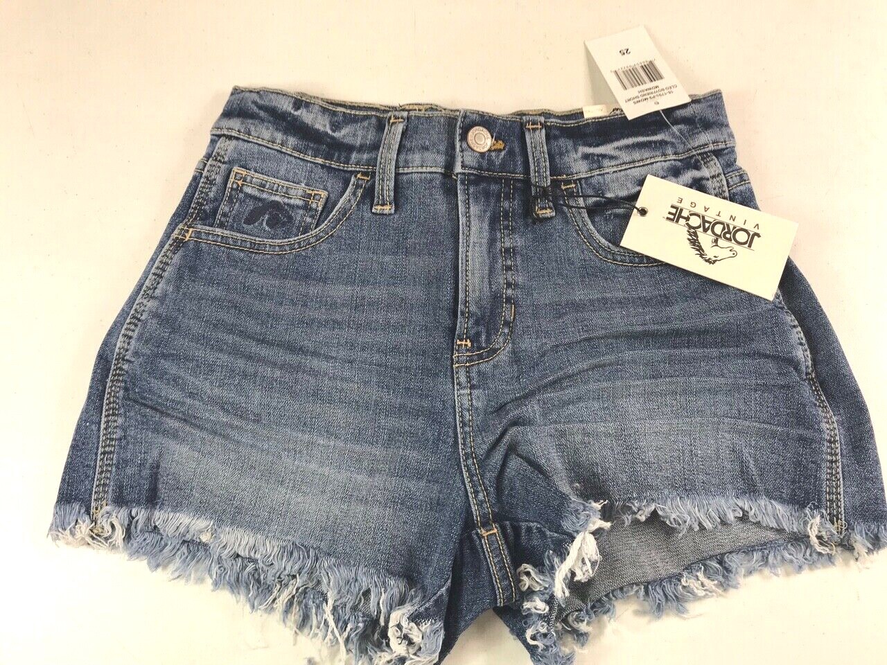Jordache Women’s Vintage Cleo Boyfriend 2″ Shorts, Blue, Size 25