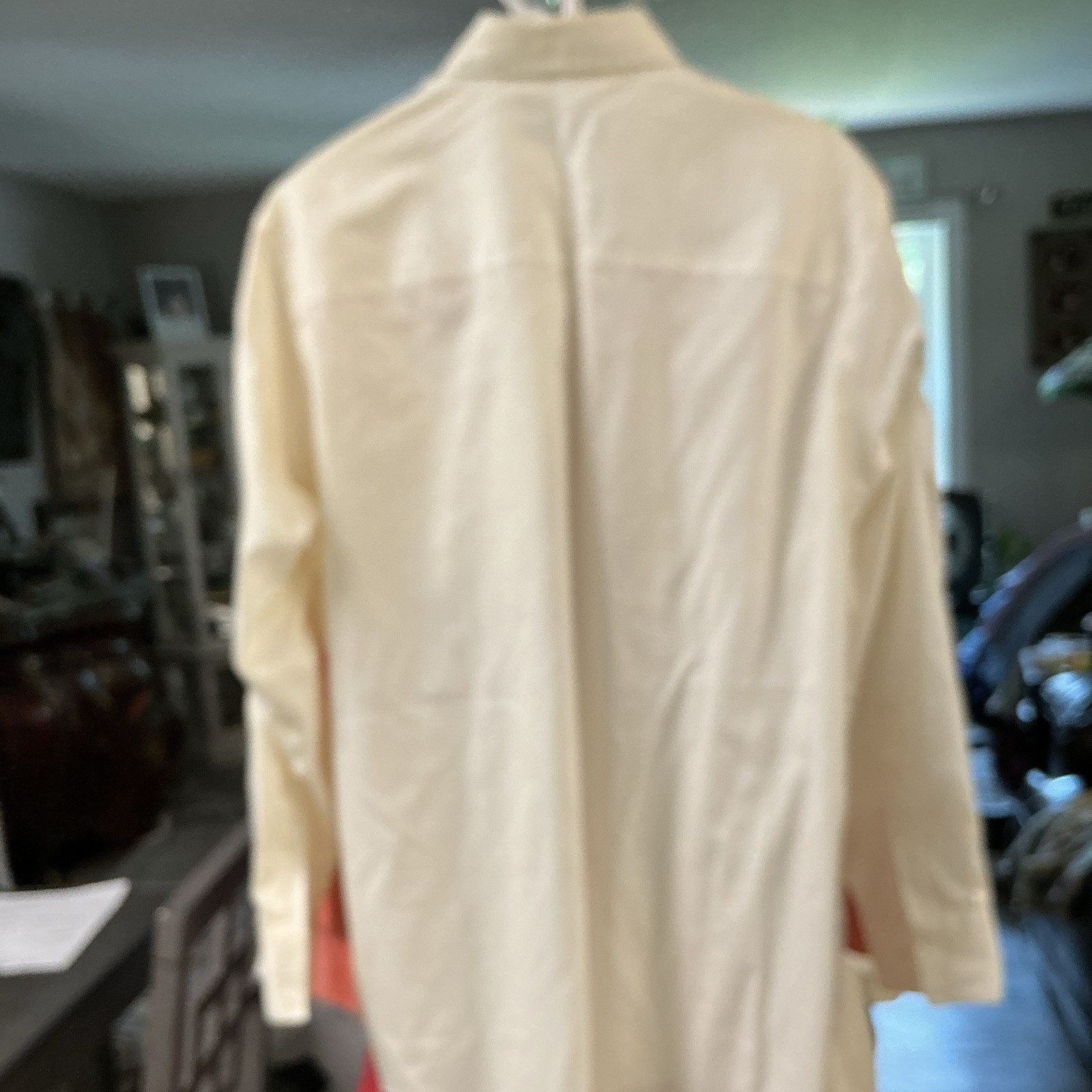 Kenneth Cole Reaction Non-Iron Solid White Dress Shirt 15-15.5 32-33