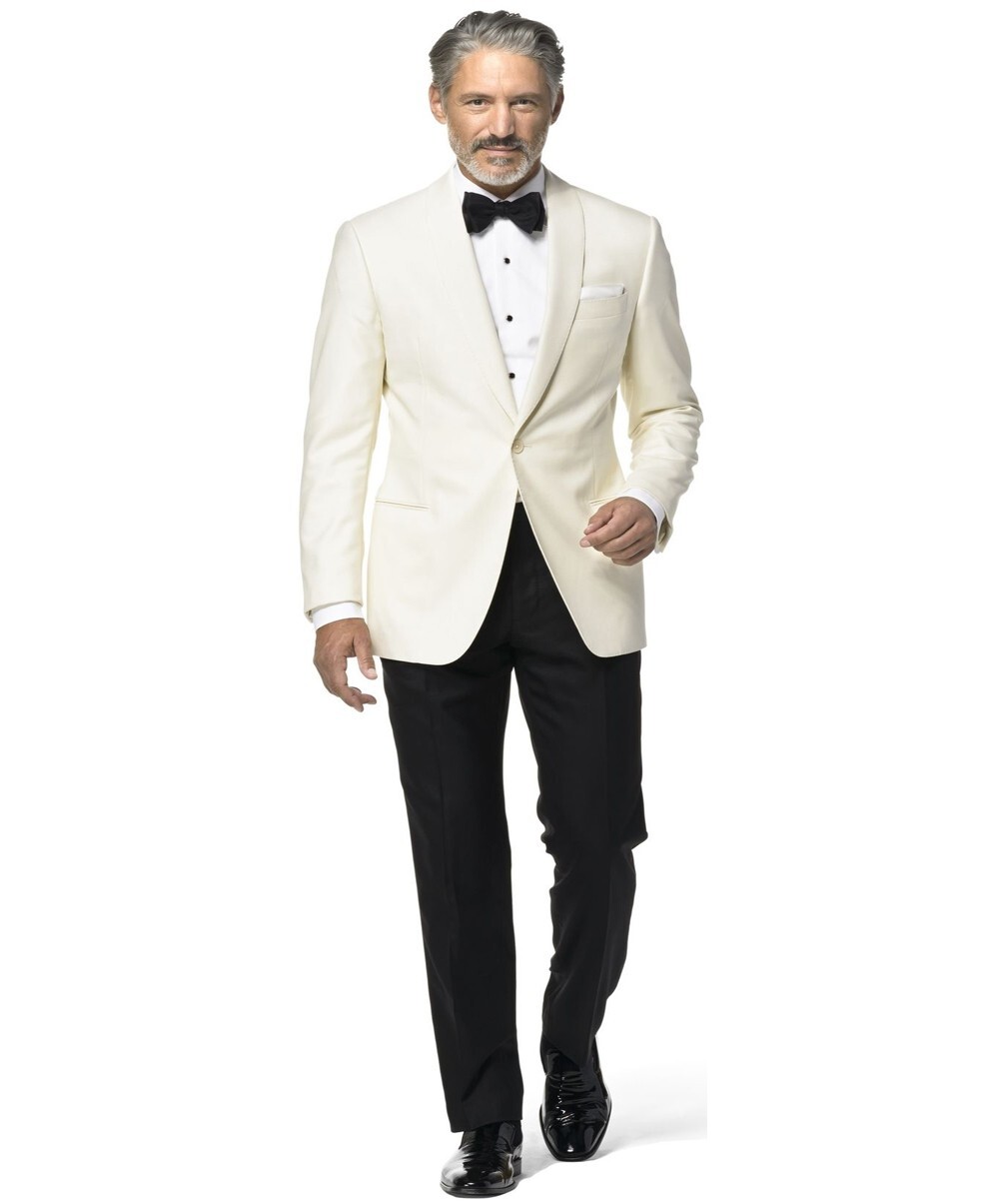 Men’s Light Ivory Modern Fit Dinner Jacket