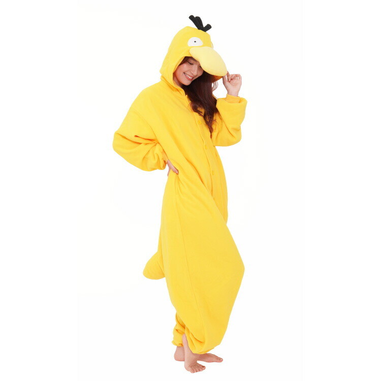 SAZAC Pokémon Psyduck Kigurumi Cosplay Costume Halloween Unisex One Size JP F/S