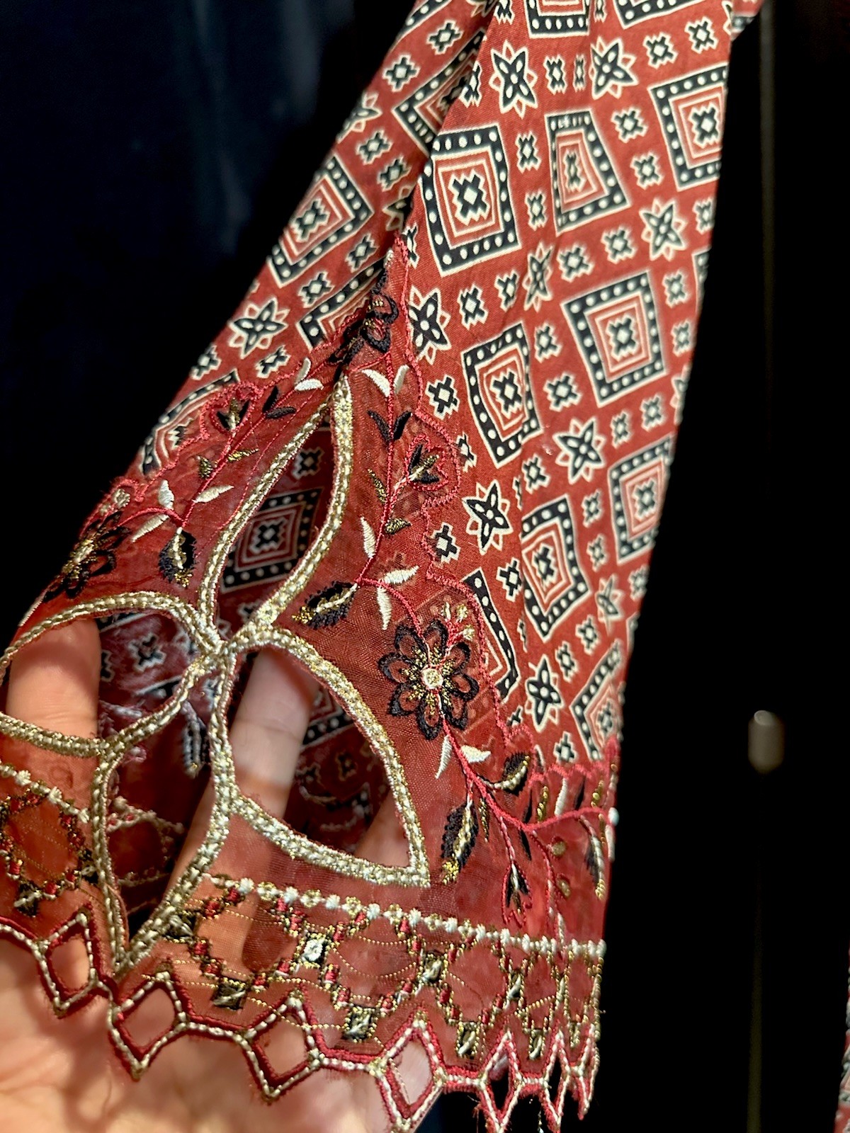 Bin Saeed Lawn Cotton 3 Pc Suit-premium Cut Work Emb- Aline Style-M – $44
