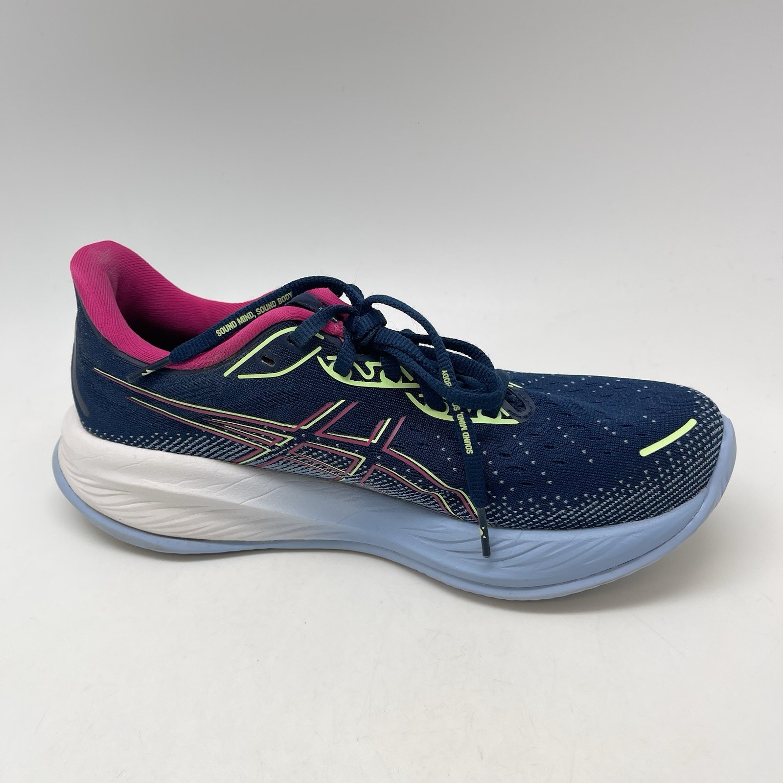 Asics Sneakers Womens 8.5 Gel Cumulus 26 1012B738 Blue Running Athletic Shoes