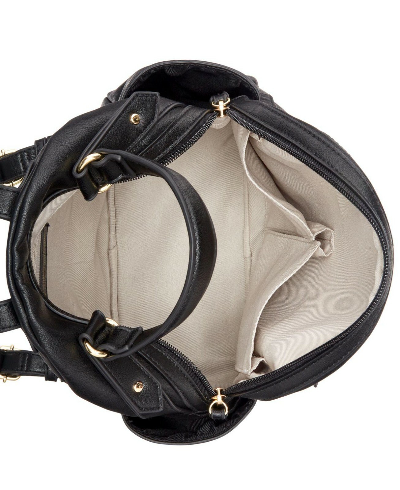NEW w/ TAGS INC Riverton Backpack / Purse / Bag BLACK fits an iPad NWT