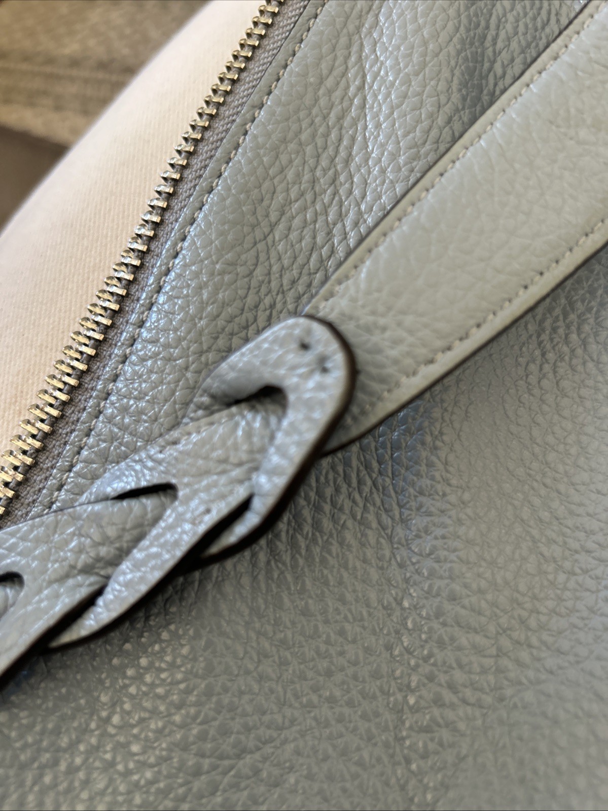 Coach F31507 Abby Duffle Slate Blue Pebbled Leather Crossbody Shoulder Bag SHW