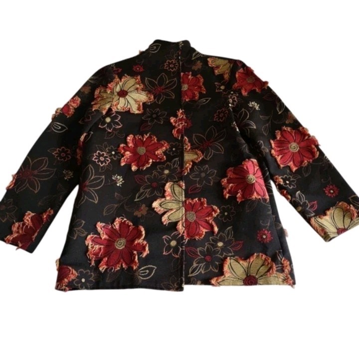 Painted Pony Floral Embroidered Jacket Womens Small