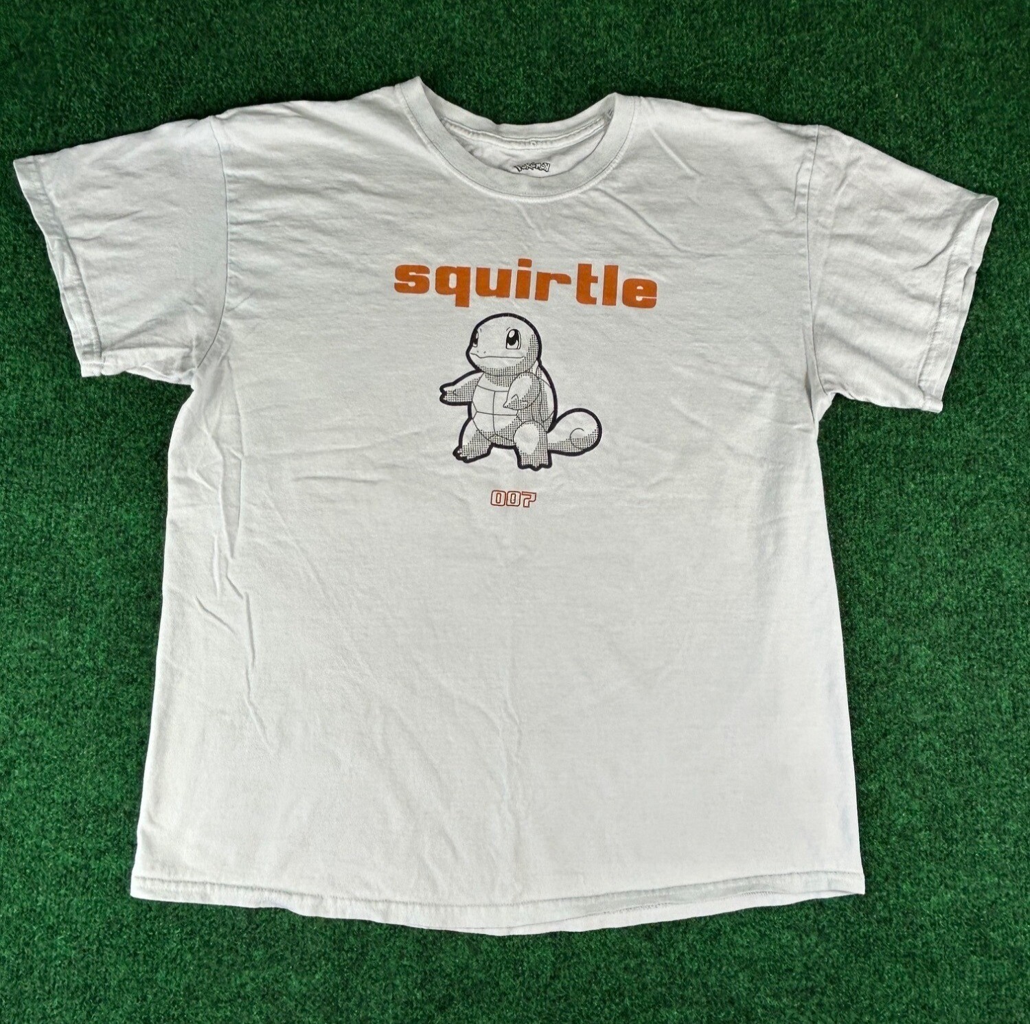 Pokemon Squirtle White Tee Short Sleeve T-Shirt Boys Size Medium