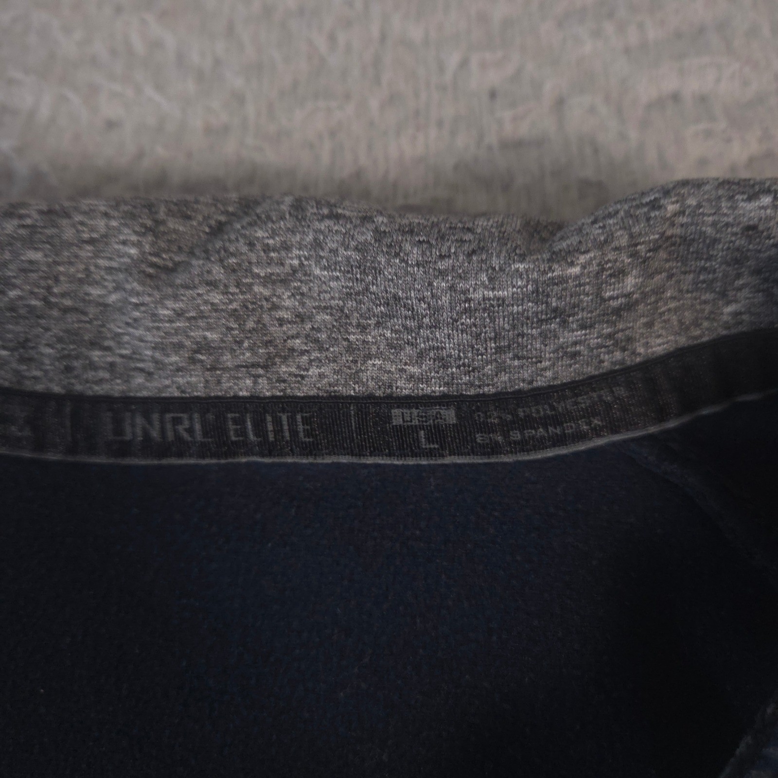 UNRL Pullover Mens L Navy ELITE Quarter Zip II Stretch Performance Activewear