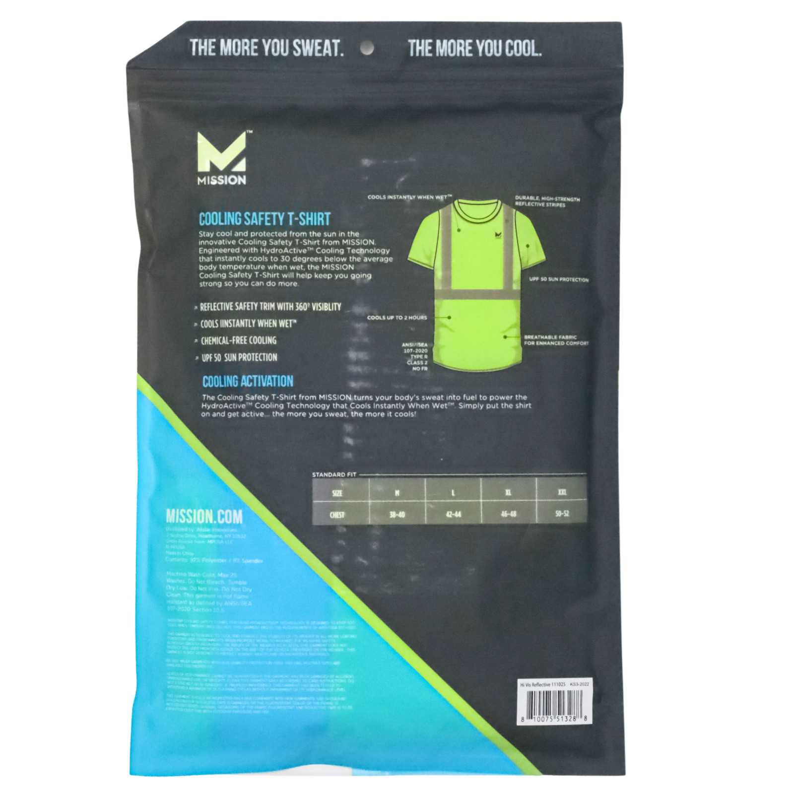 Construction Reflective Safety Trim With 360° Visibility Yellow T-Shirt Size XL