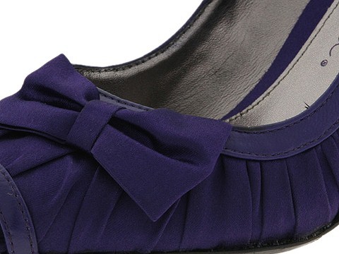 $130 JESSICA BENNETT Galena Ruched Heels NEW Black Satin ~ Sizes 6, 6.5 & 7.5