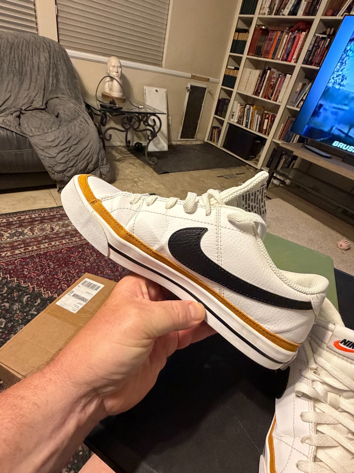 Nike Court Legacy Next Nature White Desert Ochre DH3161-100 Women’s Size 10.5