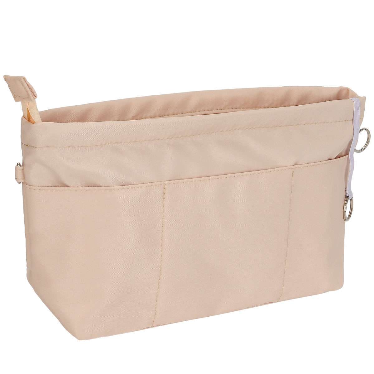Multi Pockets Purse Organizer Insert with Zipped Top for Tote Bag Handbag Shaper