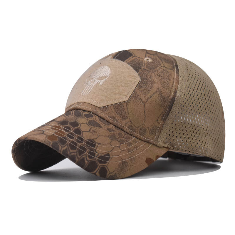 Skull Camouflage Baseball Cap Tactical Army Outdoor Sports Hat Sunshade Hat