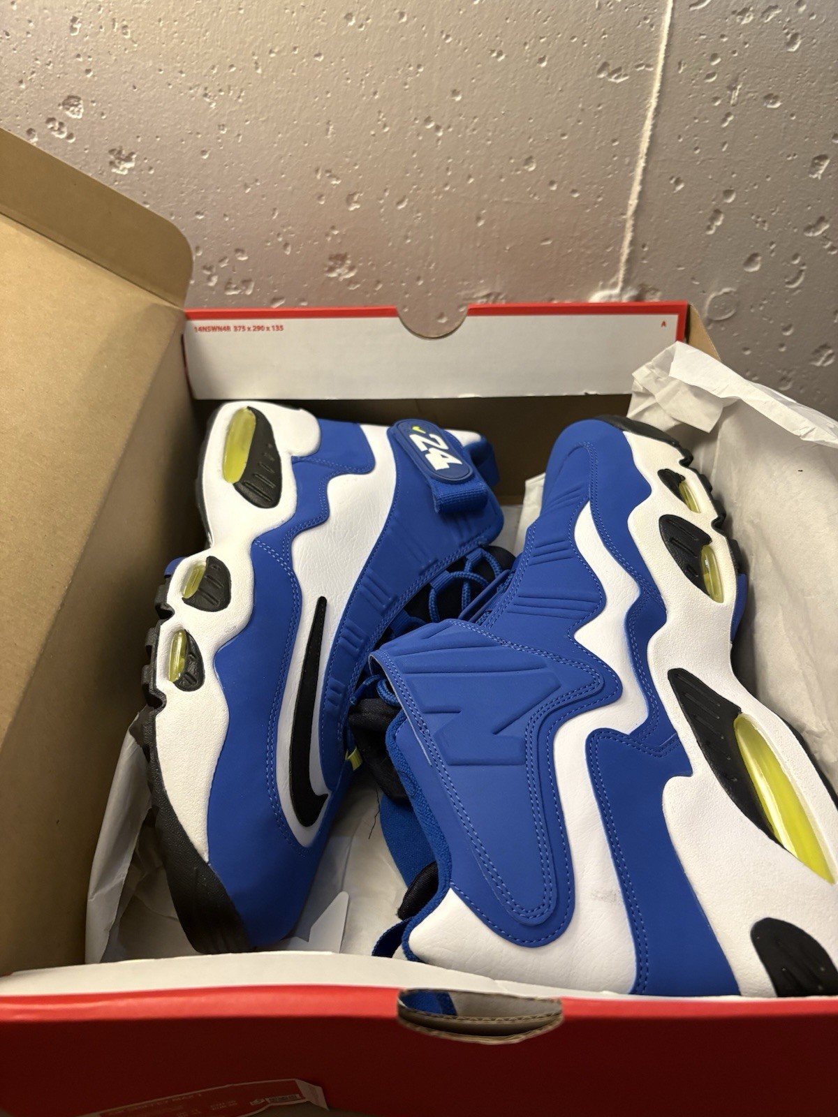 Nike Air Griffey Max 1 Varsity Royal Black Volt Leather 2021 DJ5161-400 Men