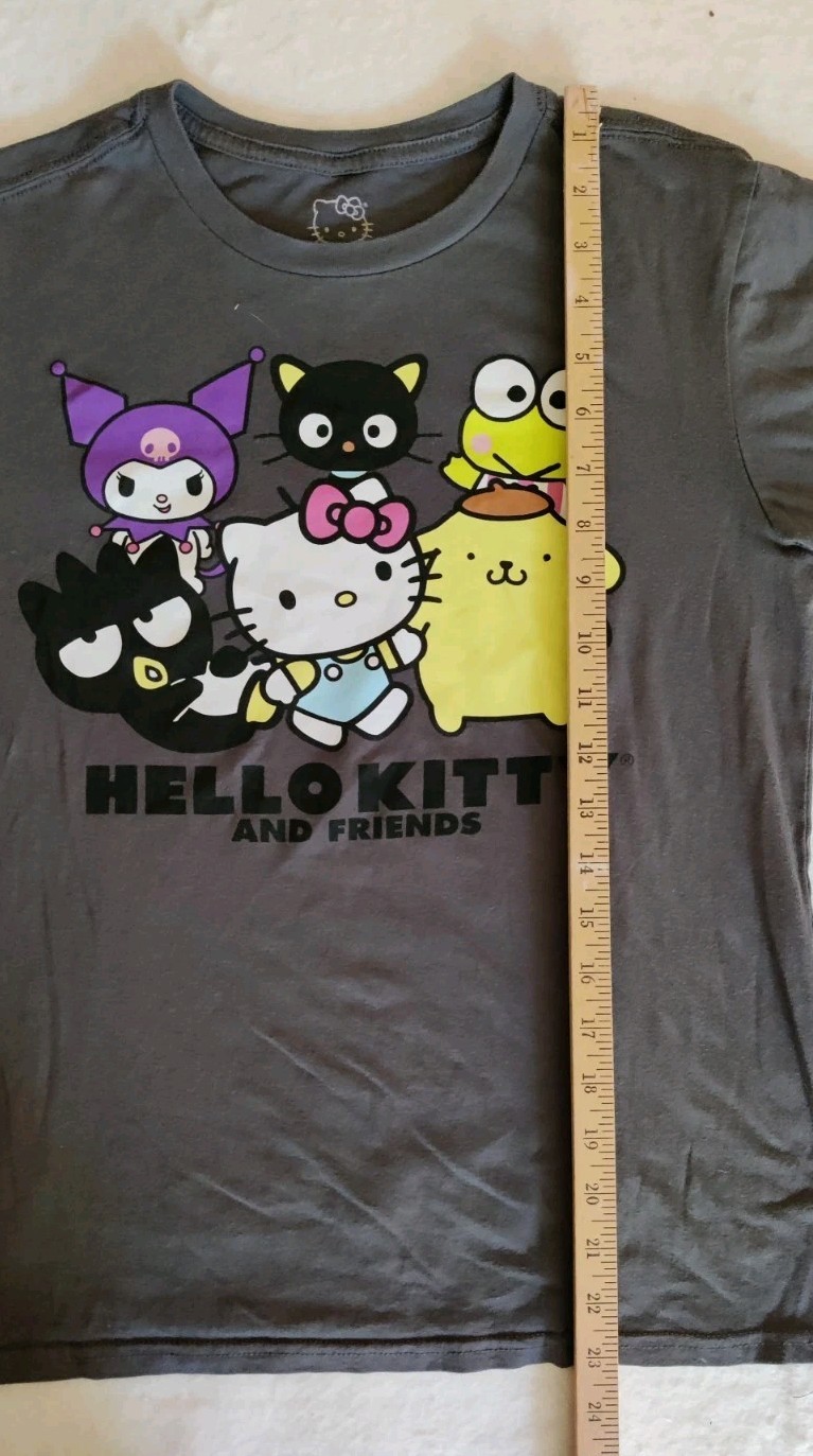 Hello Kitty SanrioUnisex Kids XL (14-16) Graphic Crew Neck Short Sleeve Tee