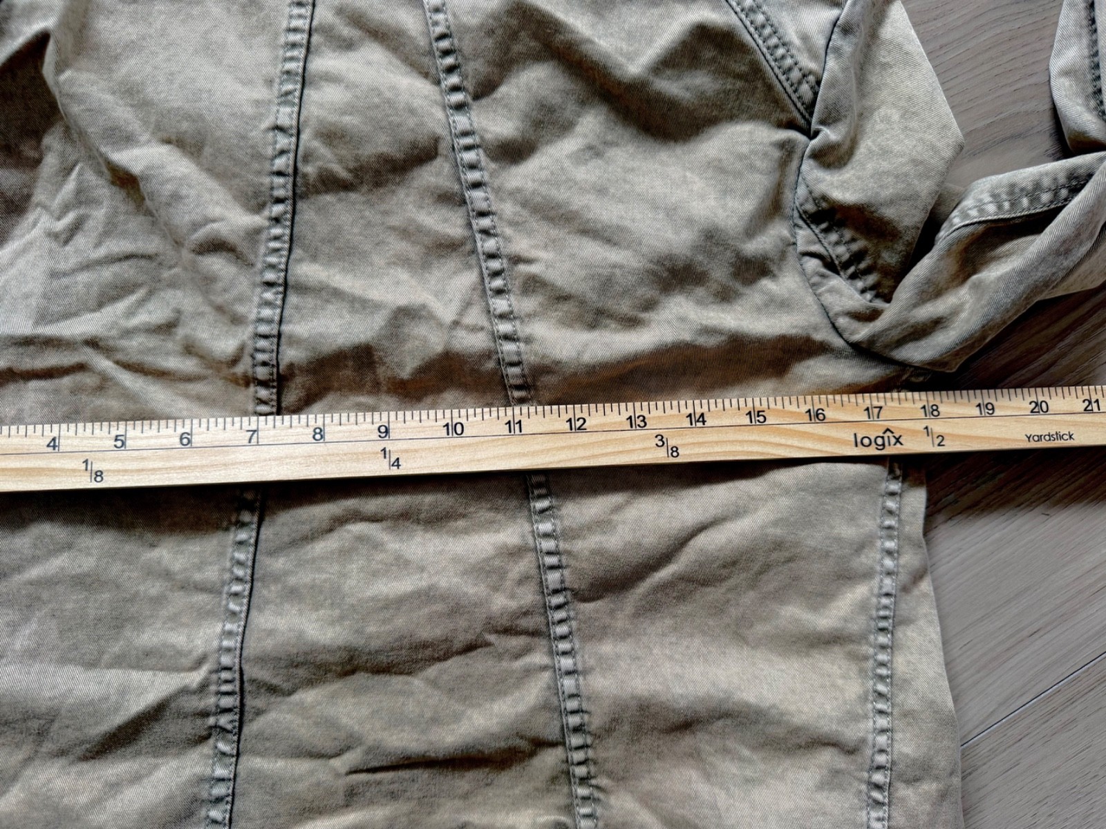 Free People Collapsing Twill Asymmetrical Moto Military Jacket Lt Brown/Tan S