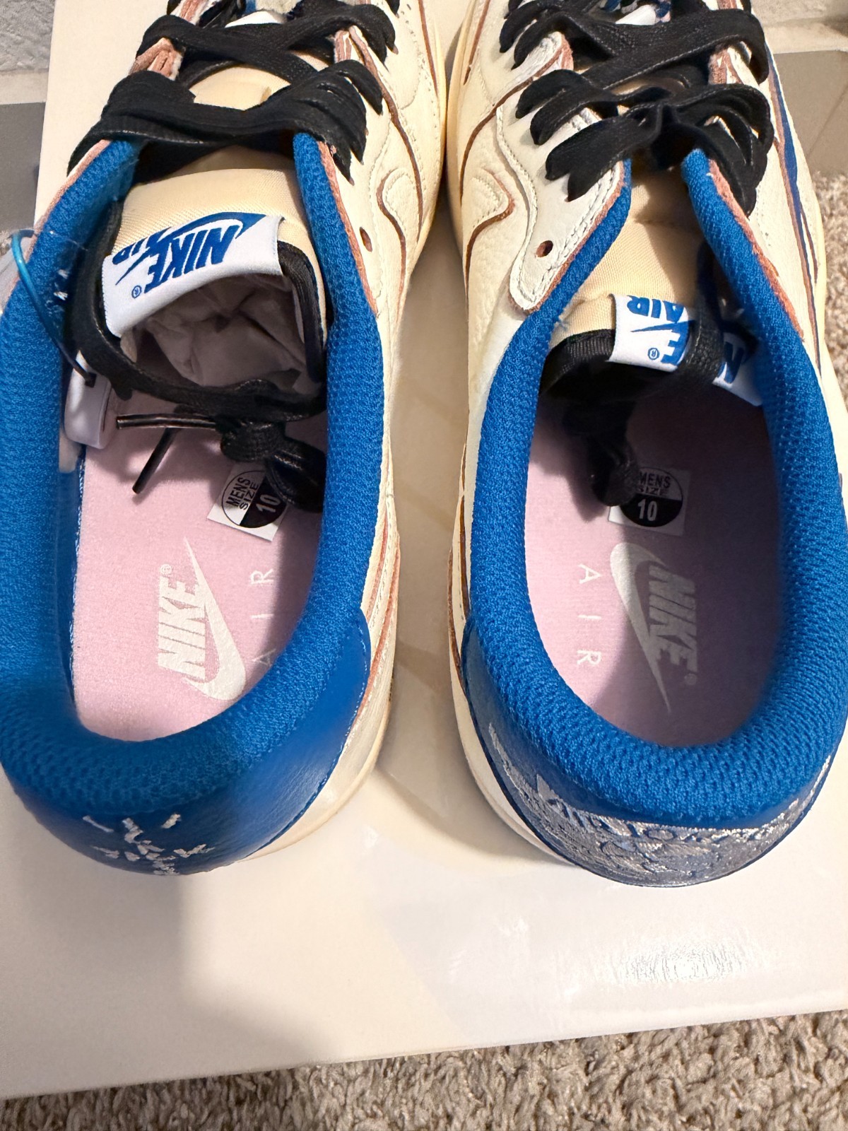 Size 10 – Fragment Design x Travis Scott x Air Jordan 1 Retro OG SP Low Sail…