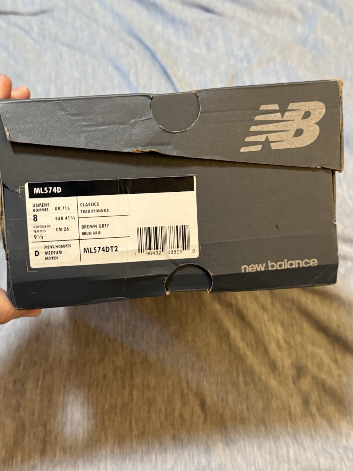 New Balance 574 Rugged ML574DT2 Men’s Suede Low Top Sneakers Brown/Grey