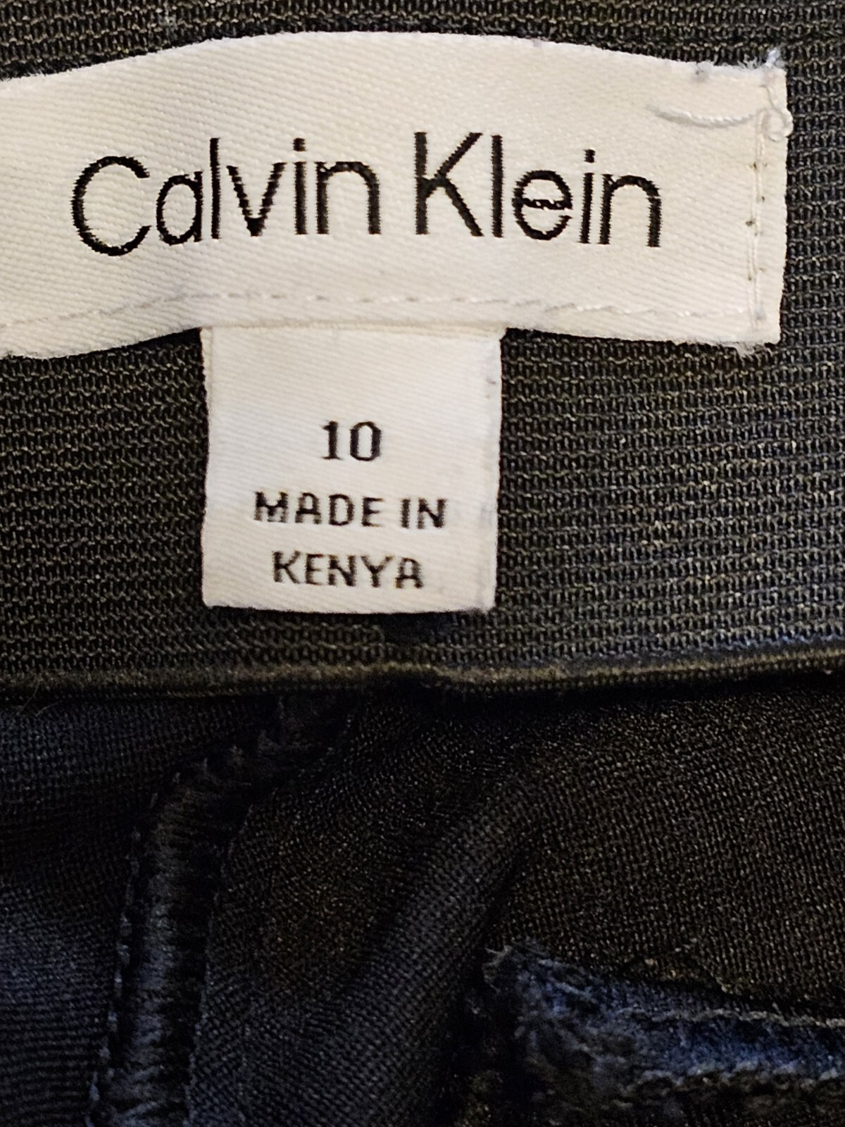 Calvin Klein Pants Women’s 10 Black Skinny Stretch Legging Dress 30″W x 29″L