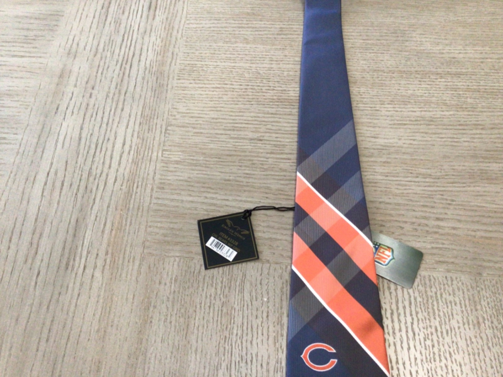 Chicago Bears men’s Tie Woven 100% Polyester 57×3.25in