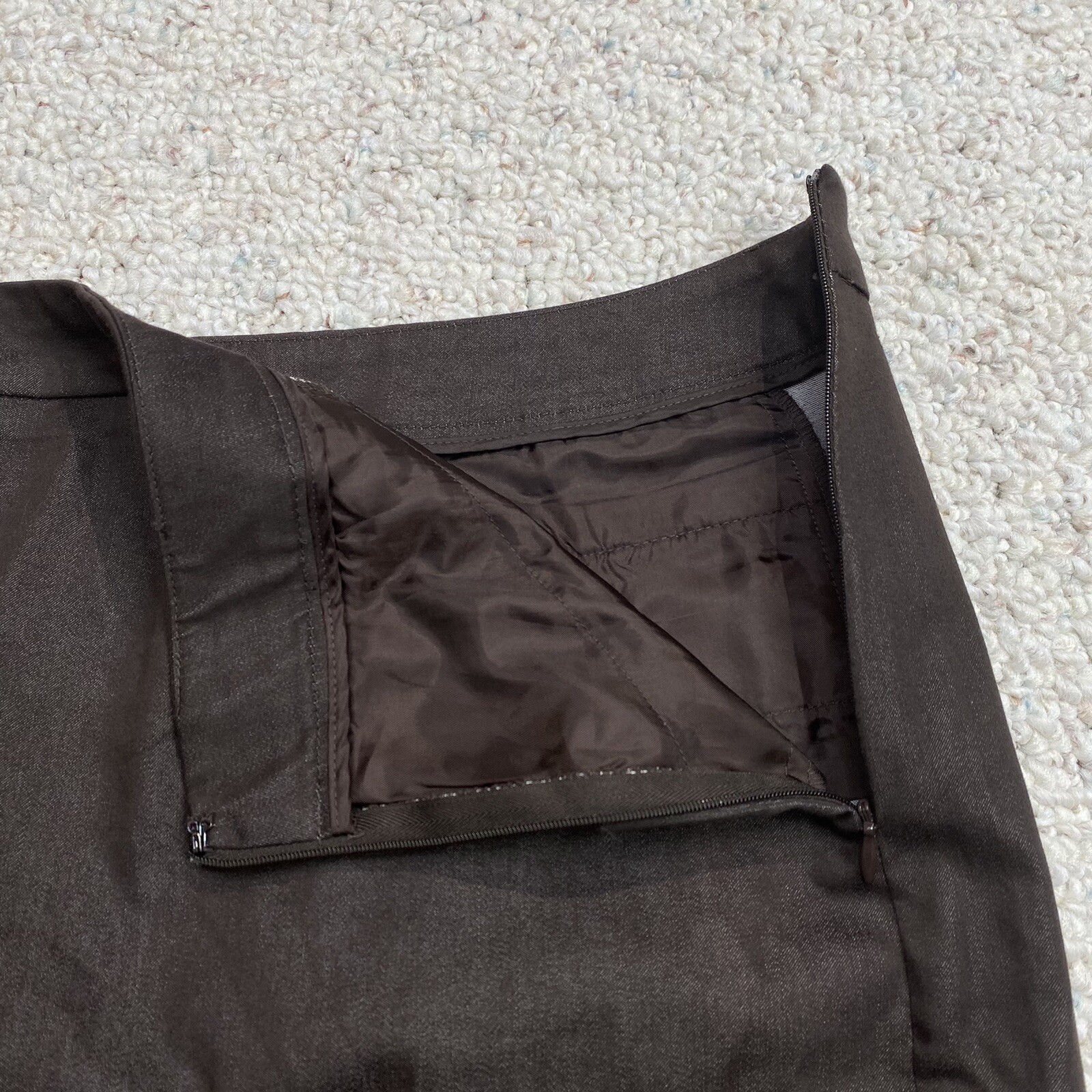 New York & Co Skirt sz 18 Brown Pencil Dark Academia Corporate Office Workwear