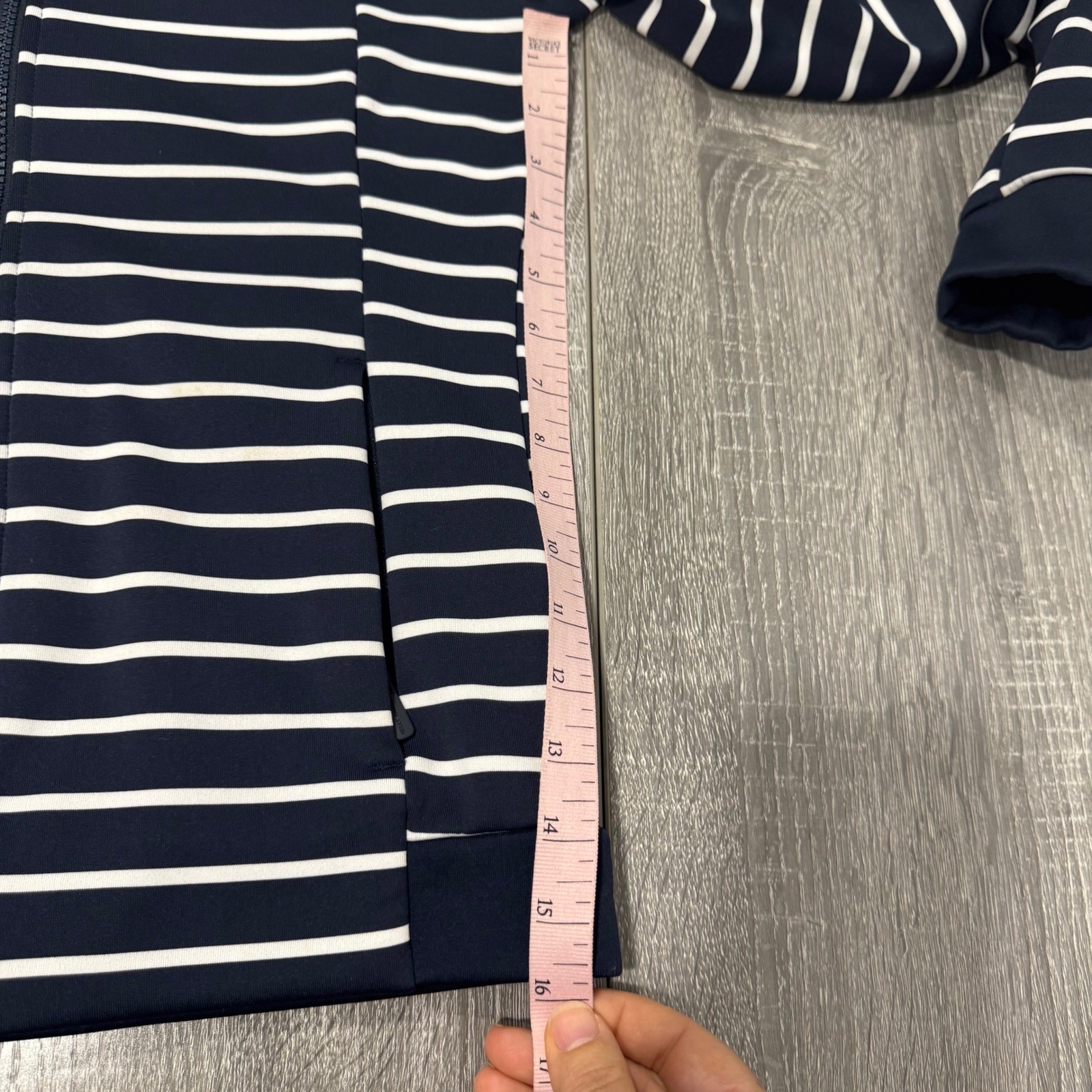 Helly Hansen Womens Navy White Striped Full Zip Jacket Small Nautical HH